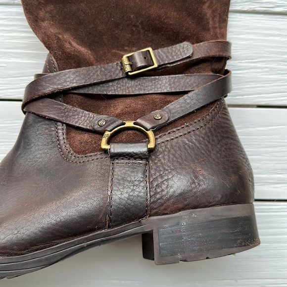 Ralph Lauren Sonya Riding Equestrian Style Boot Brown Leather size 9 - Picture 3 of 9